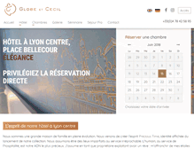 Tablet Screenshot of globeetcecilhotel.com